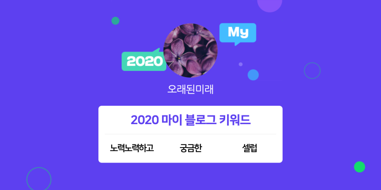  [2020 마이블로그 리포트] 한 눈에 보는 올해 내 블로그 데이터!