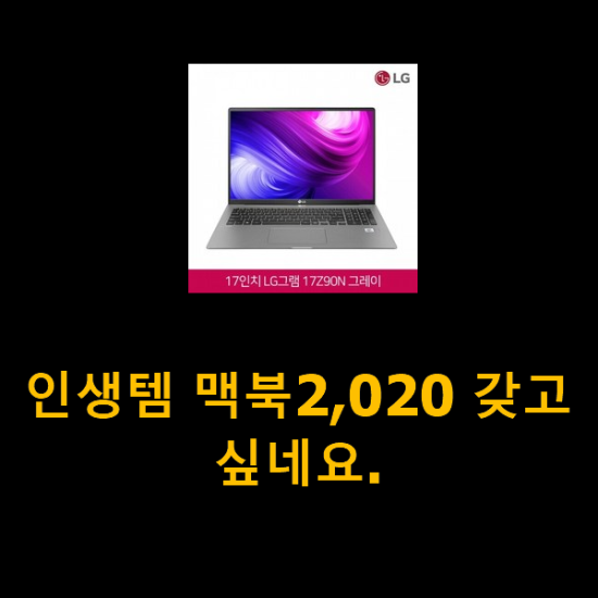 인생템 맥북2,020 갖고싶네요.