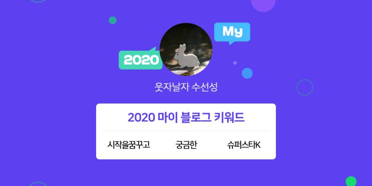  [2020 마이블로그 리포트] 한 눈에 보는 올해 내 블로그 데이터!