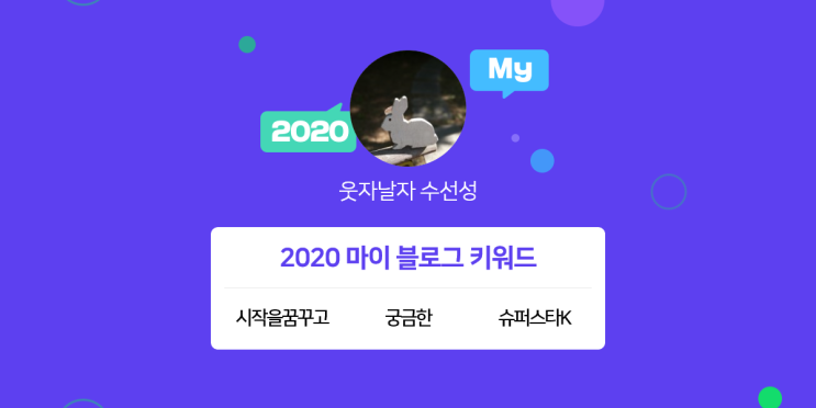 [2020 마이블로그 리포트] 한 눈에 보는 올해 내 블로그 데이터!