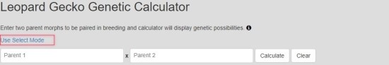 레오파드게코 모프 계산기(Leopard Gecko Genetic Calculator)