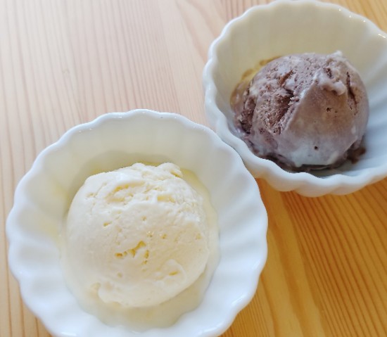 바닐라 & 초코 아이스크림 만들기 (키토)