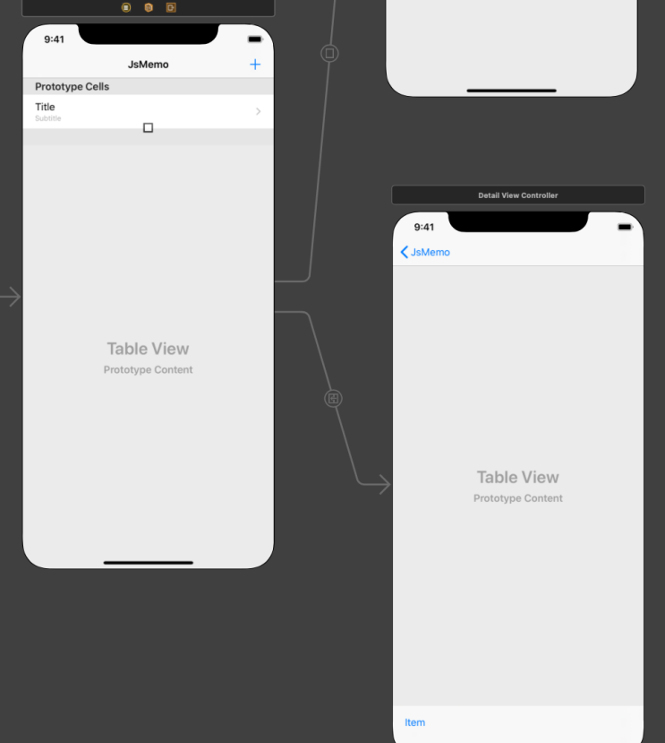  xCode, push/pop 이 되는 화면 구성하기
