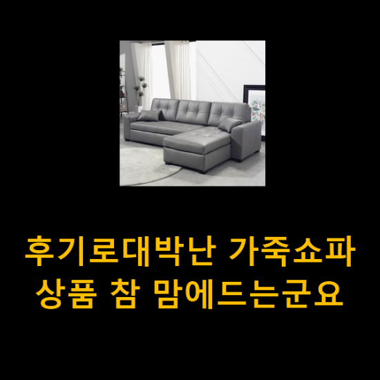  후기로대박난 가죽쇼파 상품 참 맘에드는군요