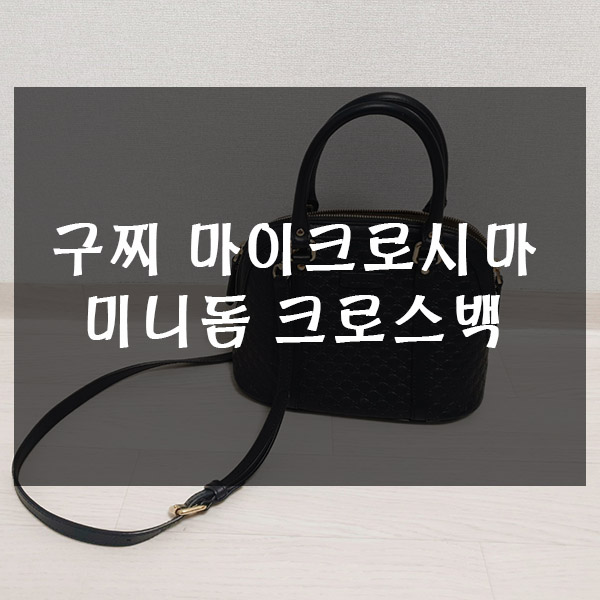  구찌 마이크로시마 미니돔 크로스백 블랙 1년째 사용 중~!
