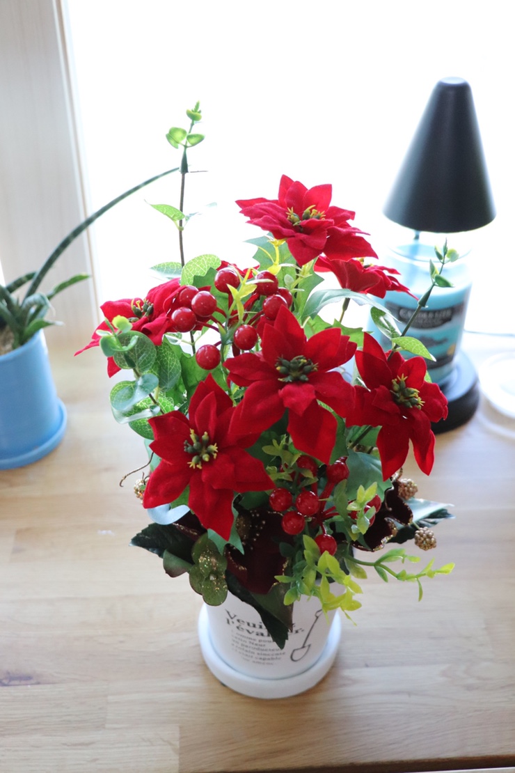 포인세티아 크리스마스 조화꽃 민플로리에서 구매완료및 공구