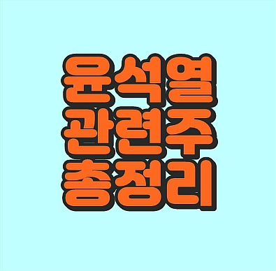 [검찰총장 징계] 윤석열 관련주 테마주 수혜주  주식 관련 총정리