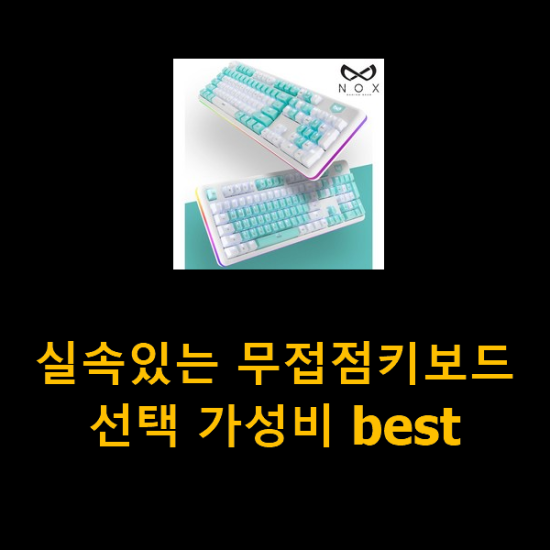  실속있는 무접점키보드 선택 가성비 best
