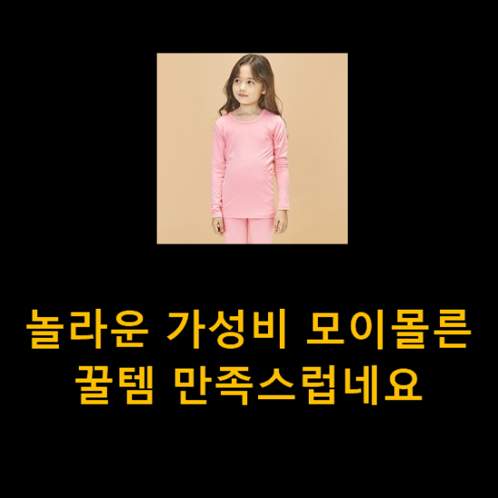  놀라운 가성비 모이몰른 꿀템 만족스럽네요