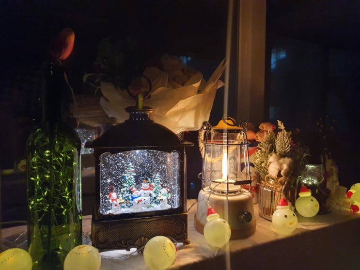  크리스마스 LED 워터볼 블루투스 스피커 오르골 선물 추천