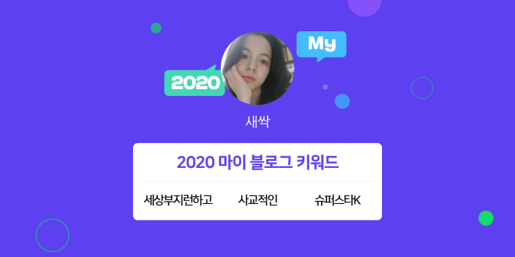 [2020 마이블로그 리포트] 한 눈에 보는 올해 내 블로그 데이터!