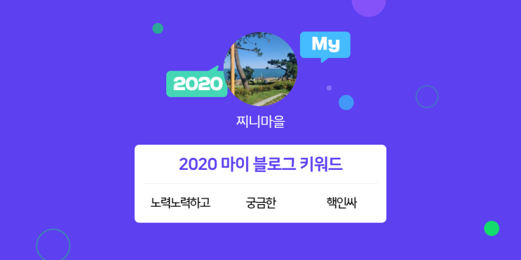  [2020 마이블로그 리포트] 한 눈에 보는 올해 내 블로그 데이터!