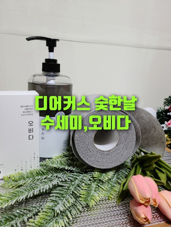 일회용수세미 디어커스 그레이원데이수세미 x숯한날X 오비다 주방용품3총사