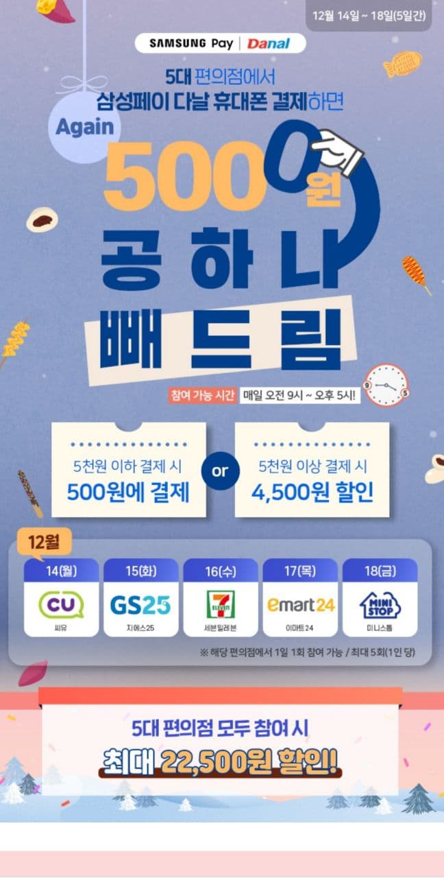  삼성페이 결제로 편의점 특가 혜택 챙기기
