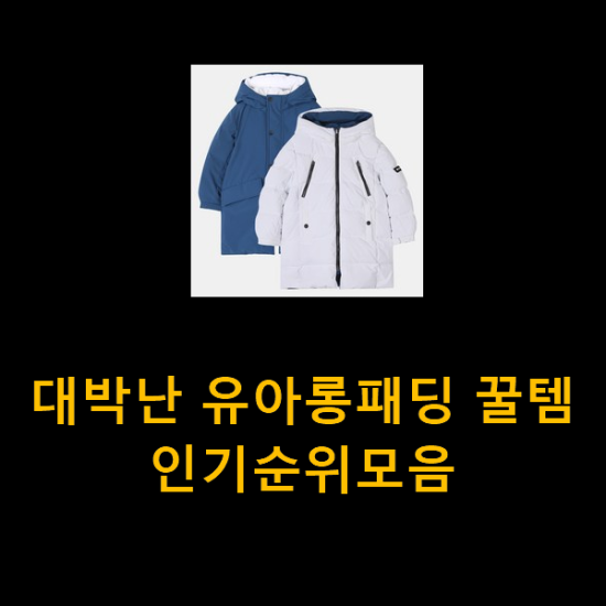  대박난 유아롱패딩 꿀템 인기순위모음