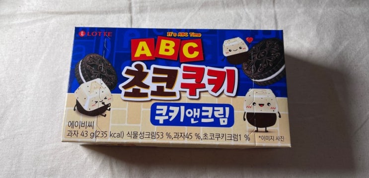 ABC 초코쿠키 쿠키앤크림 오리지널 ABC 초코쿠키와 비교