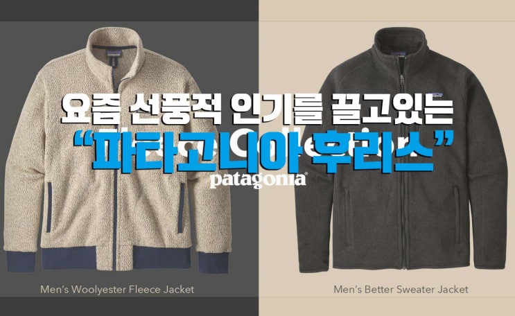  파타고니아 후리스 그야말로 파타고니아 열풍!