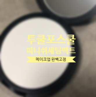  투쿨포스쿨 팩트 고정력 짱