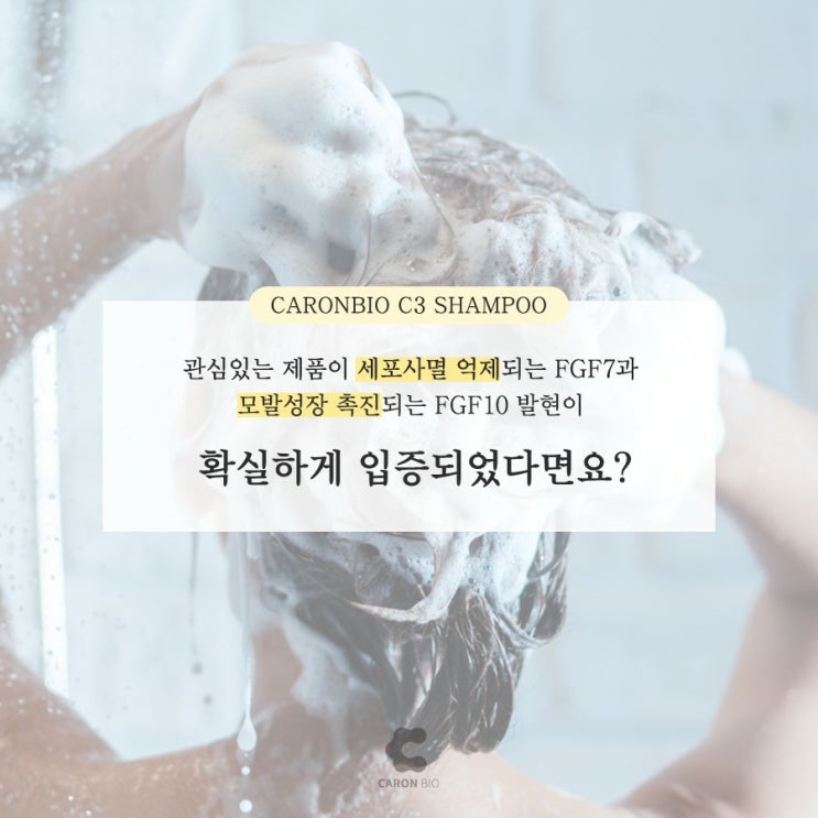  탈모예방 발모효능 C3샴푸 알아보기