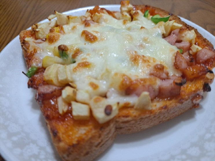  (식빵피자 )아이들과 함께 간식 만들기  (직접 만드니 더욱 맛있네)