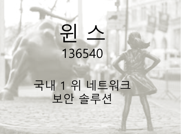  네트워크 보안 솔루션계의 삼성전자 윈스 주가와 배당