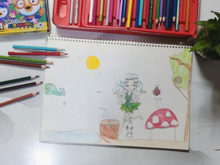  딸의 그림, 신비로운 요정의 숲.