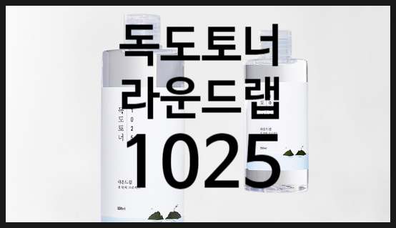  촉촉한 라운드랩 독도토너 예민한 피부에 추천