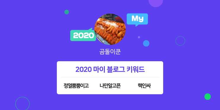  [2020 마이블로그 리포트] 한 눈에 보는 올해 내 블로그 데이터!
