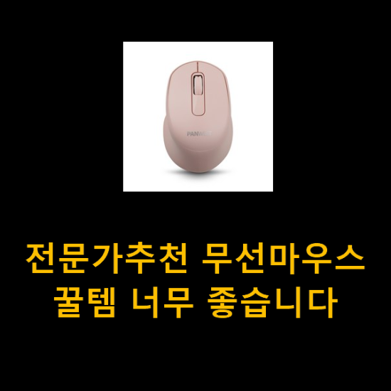  전문가추천 무선마우스 꿀템 너무 좋습니다