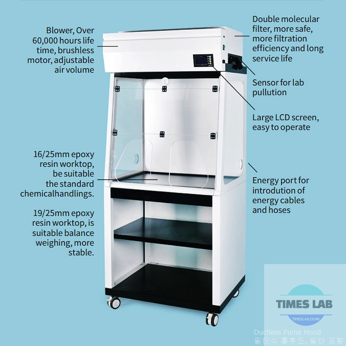  Ductless Fume Hood / 필터식 흄후드, 필터 포함