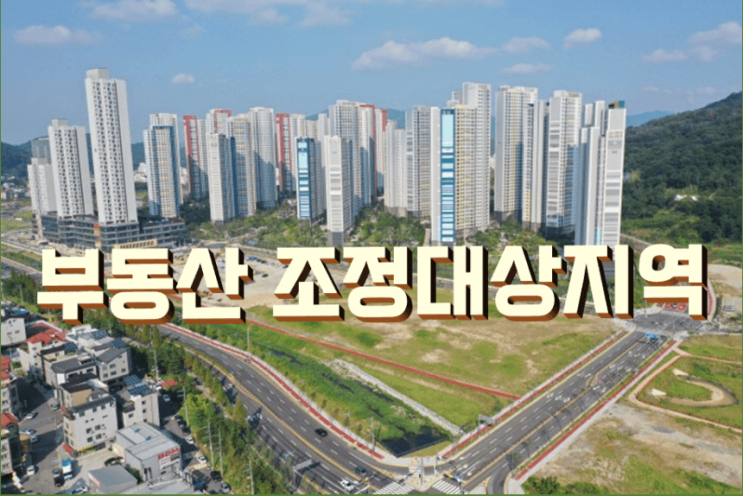 조정대상지역이 되면 달라지는 것들, 부산 대구 울산 파주 창원 등 36곳