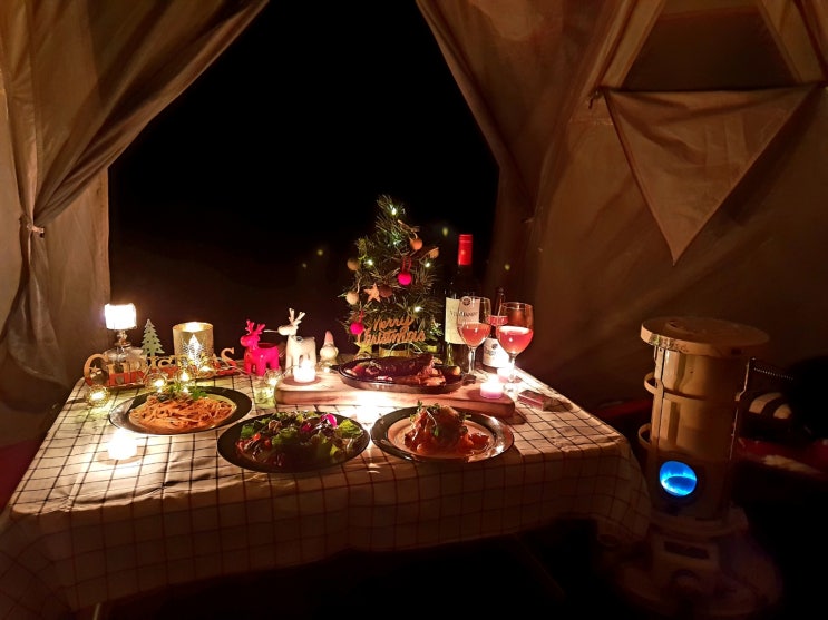 크리스마스에 로맨틱한 캠핑 이야기!