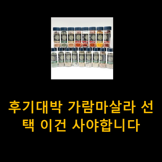 후기대박 가람마살라 선택 이건 사야합니다 후기대박 가람마살라 선택 이건 사야합니다