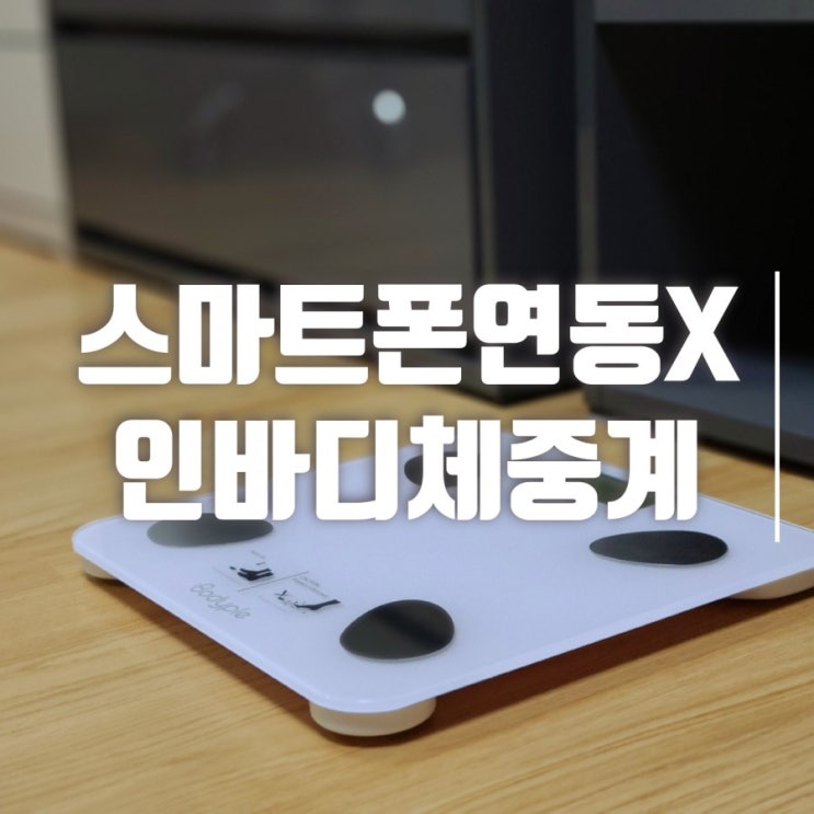  인바디 체중계 스마트폰 연동 없이 편리한 바디플 체중계