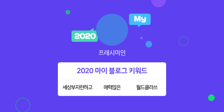  [2020 마이블로그 리포트] 한 눈에 보는 올해 내 블로그 데이터!