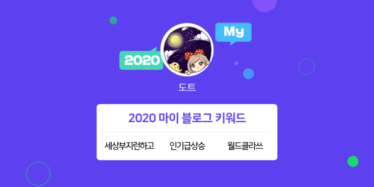 [2020 마이블로그 리포트] 한 눈에 보는 올해 내 블로그 데이터!
