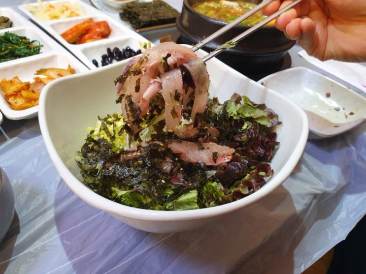  부산시청 맛집 은화횟집 회비빔밥