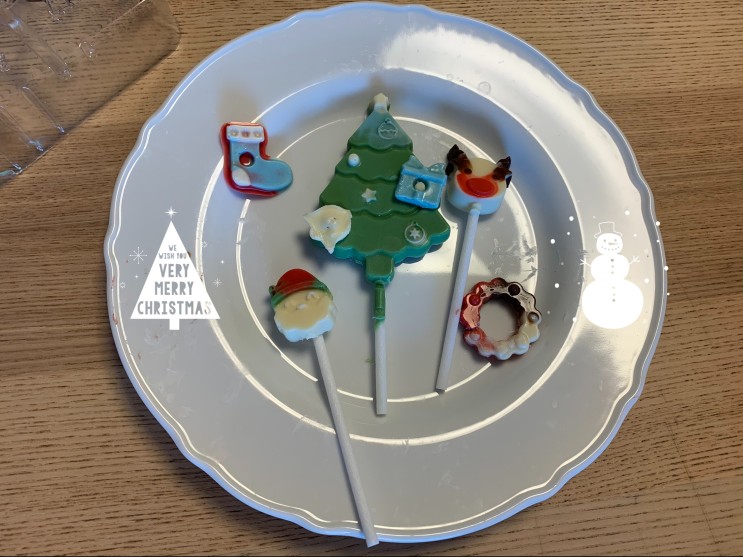 겨울 집콕놀이, 아이와 얼초 크리스마스파티로 초콜렛 만들기