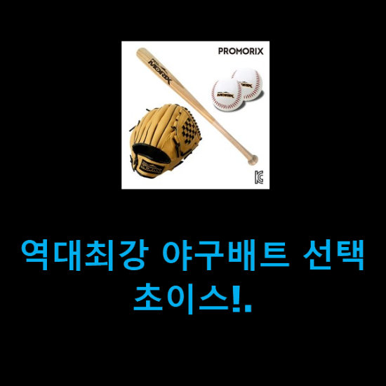  역대최강 야구배트 선택 초이스!.