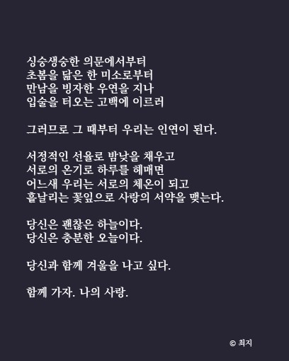  작가 최지 인스타그램 감성글 공감글 모음 (신간 기원)