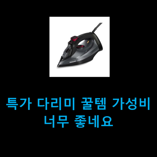  특가 다리미 꿀템 가성비 너무 좋네요
