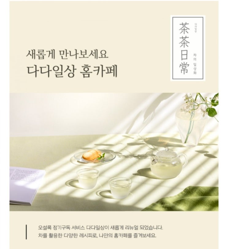  오설록 티세트 다다일상 : 홈루덴스를 위한 차 만들기