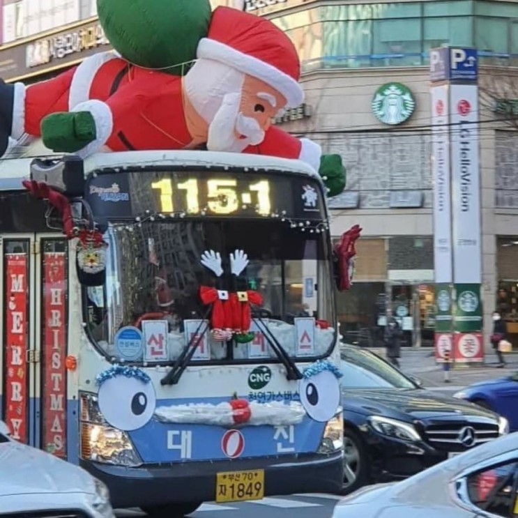부산 크리스마스 이벤트 산타 버스