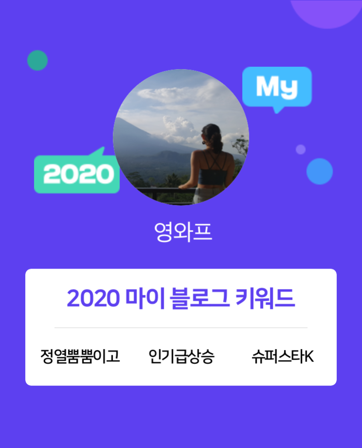  [2020 마이블로그 리포트] 한 눈에 보는 올해 내 블로그 데이터!