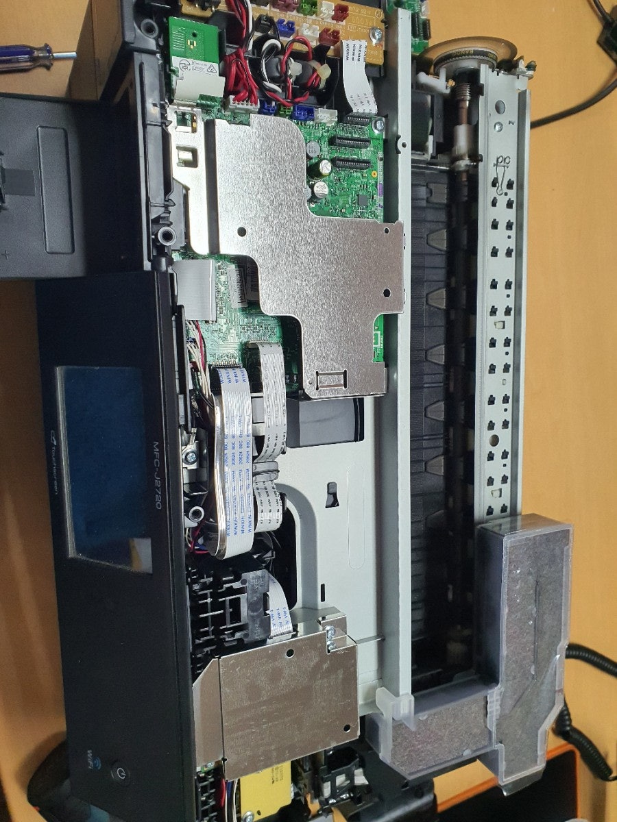 브라더 j2720 잉크흡수제 꽉찼다고 서비스가 들어왔어요 현장 사진 4
