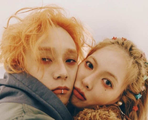  현아 이던 결별 캘빈클라인 패딩