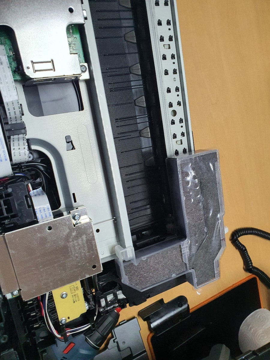 브라더 j2720 잉크흡수제 꽉찼다고 서비스가 들어왔어요 현장 사진 5