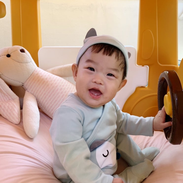  달퐁 신생아우주복_  지니폭스우주복모자세트 초귀여워