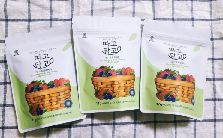 우리아이들간식 미르미 동결건조딸기&블루베리로 최애간식