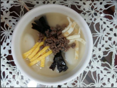  떡국 끓이기 초간단레시피